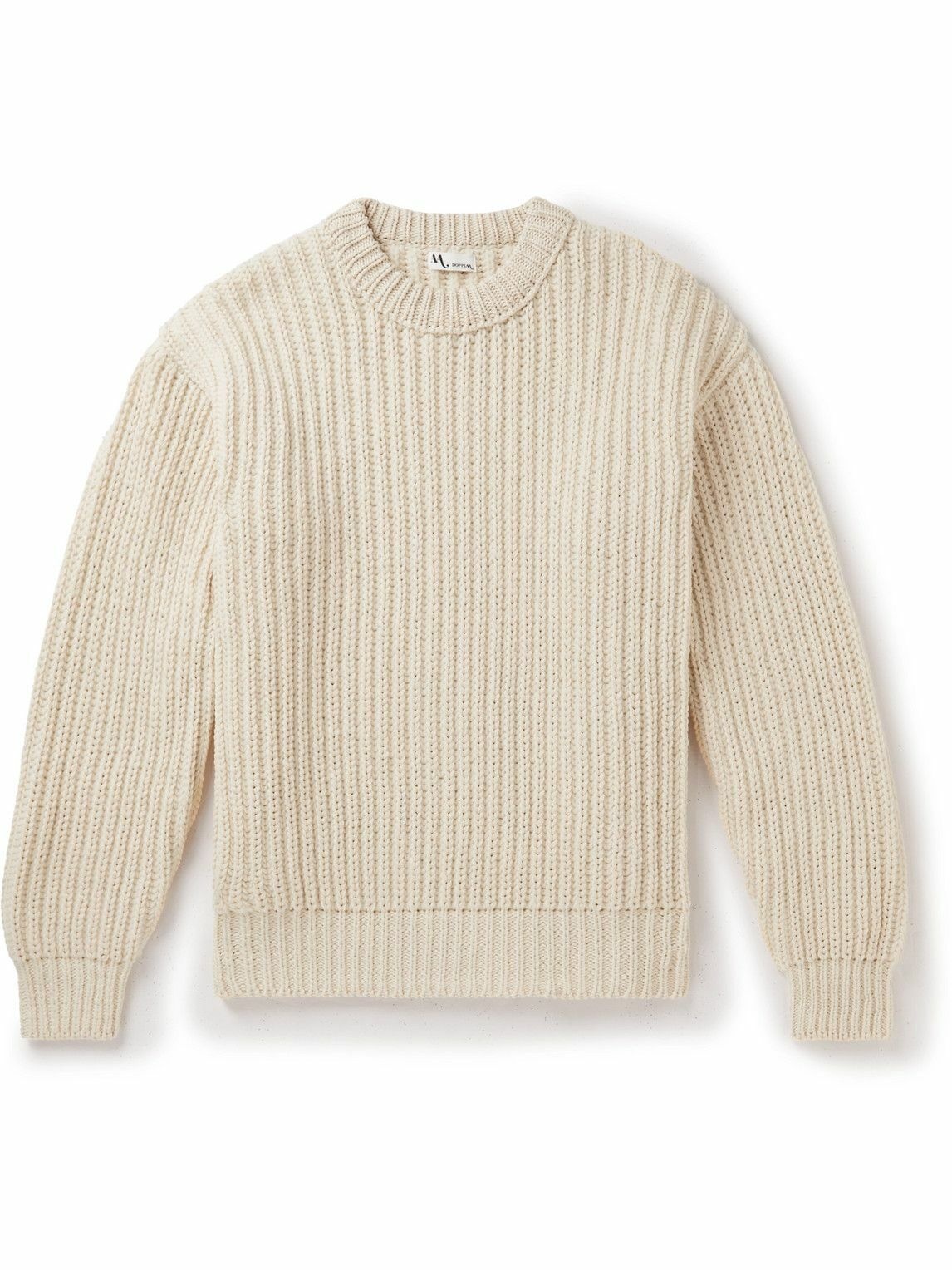 DOPPIAA - Ribbed Wool-Blend Sweater - Neutrals DOPPIAA
