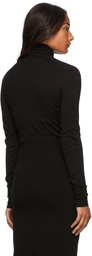 Victoria Beckham Black Poloneck Bodysuit