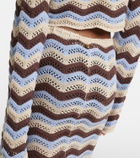 Bananhot Helena open-knit cotton-blend maxi skirt