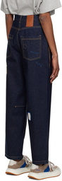 ADER error Navy Patchwork Jeans