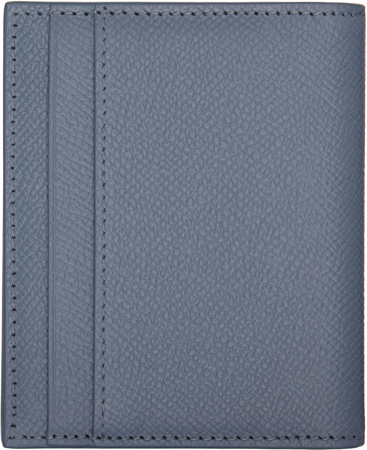 Ferragamo Blue Gancini Window Credit Card Holder