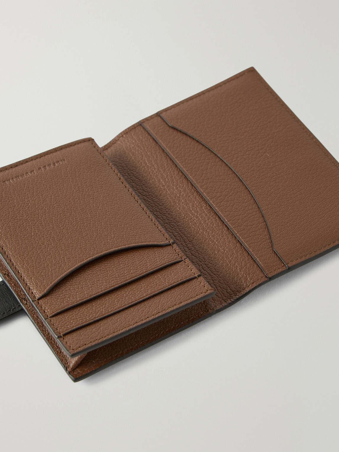 Dunhill - Alfred Business Card Case Patina-Leather Cardholder