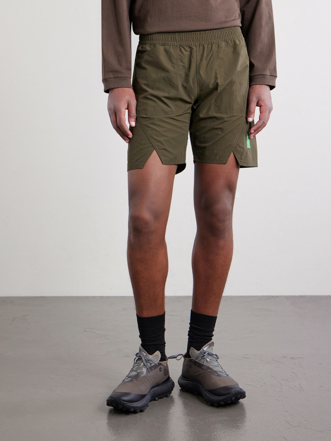 DISTRICT VISION - Taslan Straight-Leg Nylon Shorts - Green