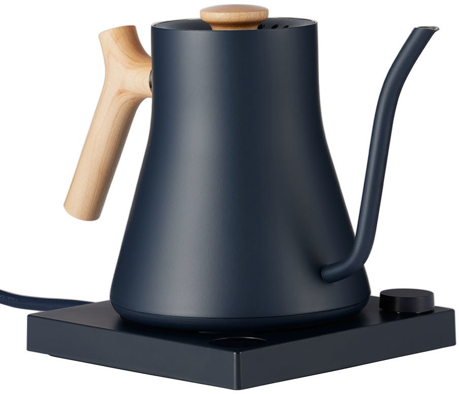 Fellow Stagg EKG Electric Kettle, in Stone Blue/Maple