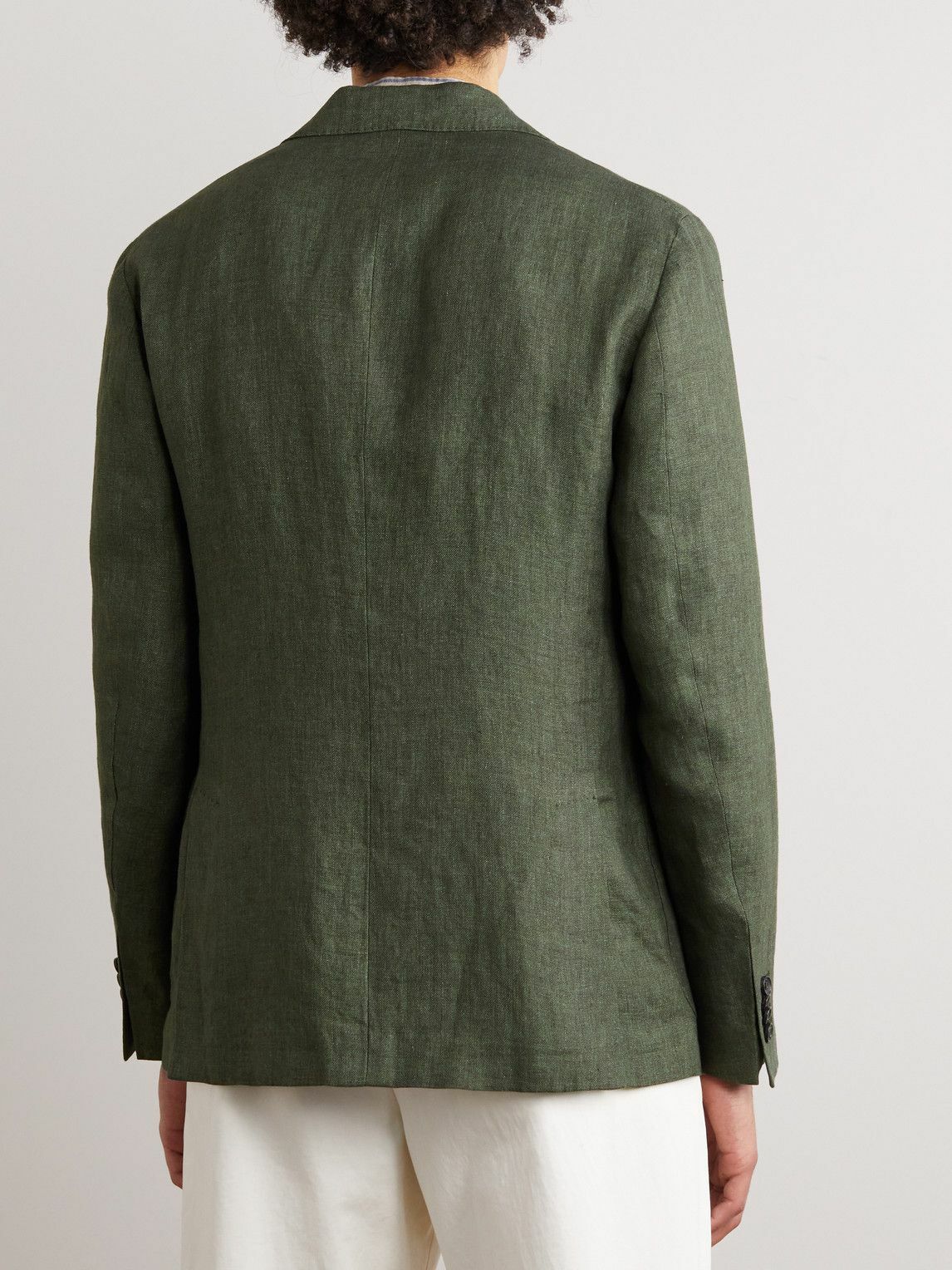 Incotex - Slim-Fit Linen Blazer - Green