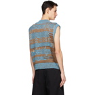 Andersson Bell Brown and Blue Marais Vest