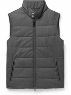 Canali - Quilted Padded Canvas Gilet - Gray