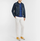 Polo Ralph Lauren - Striped Cotton-Jersey T-Shirt - Men - Blue