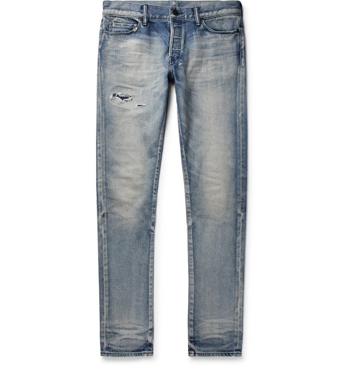 Photo: John Elliott - The Cast 2 Skinny-Fit Distressed Stretch-Denim Jeans - Men - Mid denim