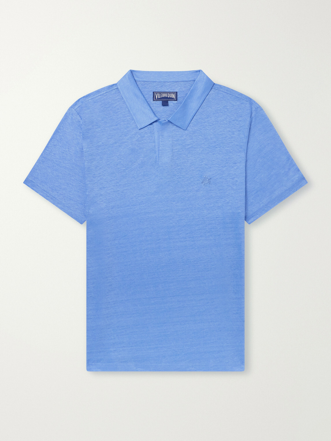 Vilebrequin - Pyramid Linen-Jersey Polo Shirt - Blue