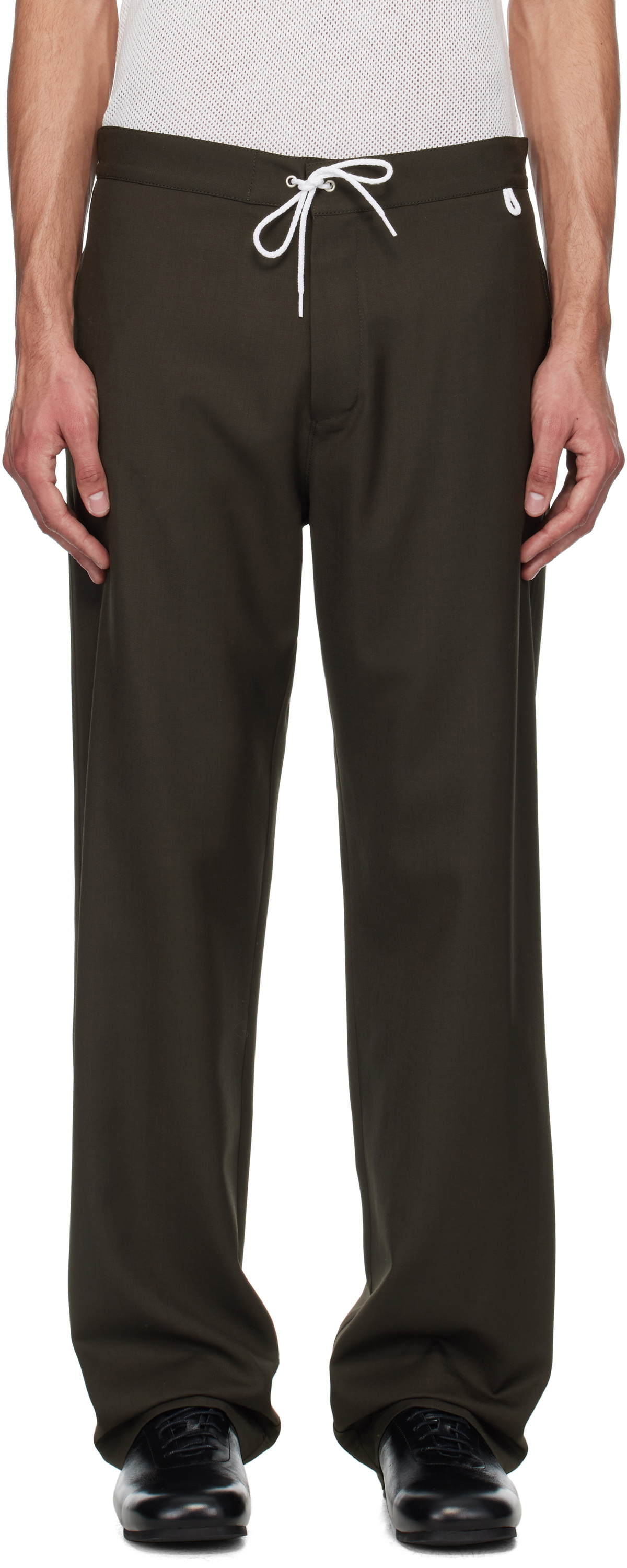 Magliano Brown Virgin Wool People's Pants
