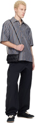 Bottega Veneta Black Diago Phone Pouch