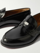 Christian Louboutin - Patent-Leather Penny Loafers - Black