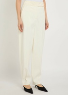 Joseph Aix Tapered Stretch-crepe Trousers Cream