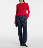 Altuzarra Mariette scalloped pointelle cotton cardigan