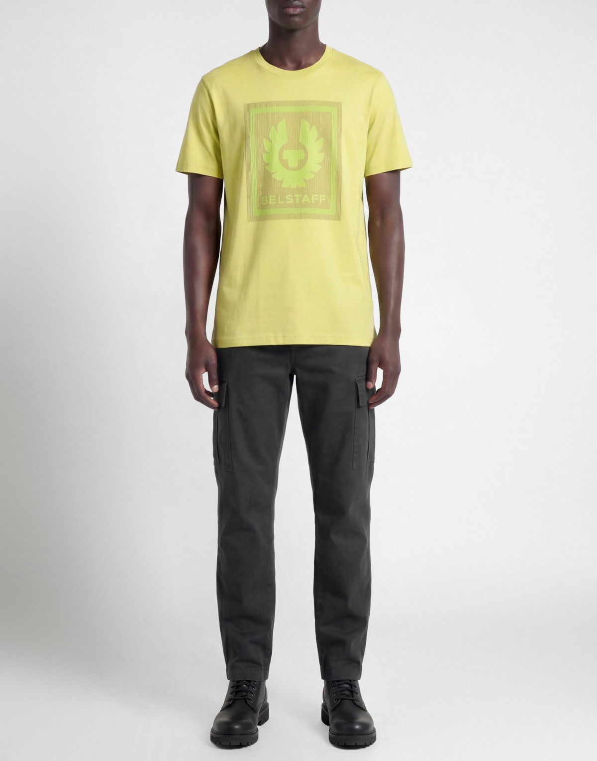 Belstaff Mens T-shirt Lime in Green