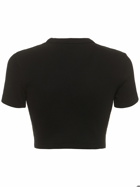 ALEXANDER WANG Cropped Short Sleeve Cotton T-shirt