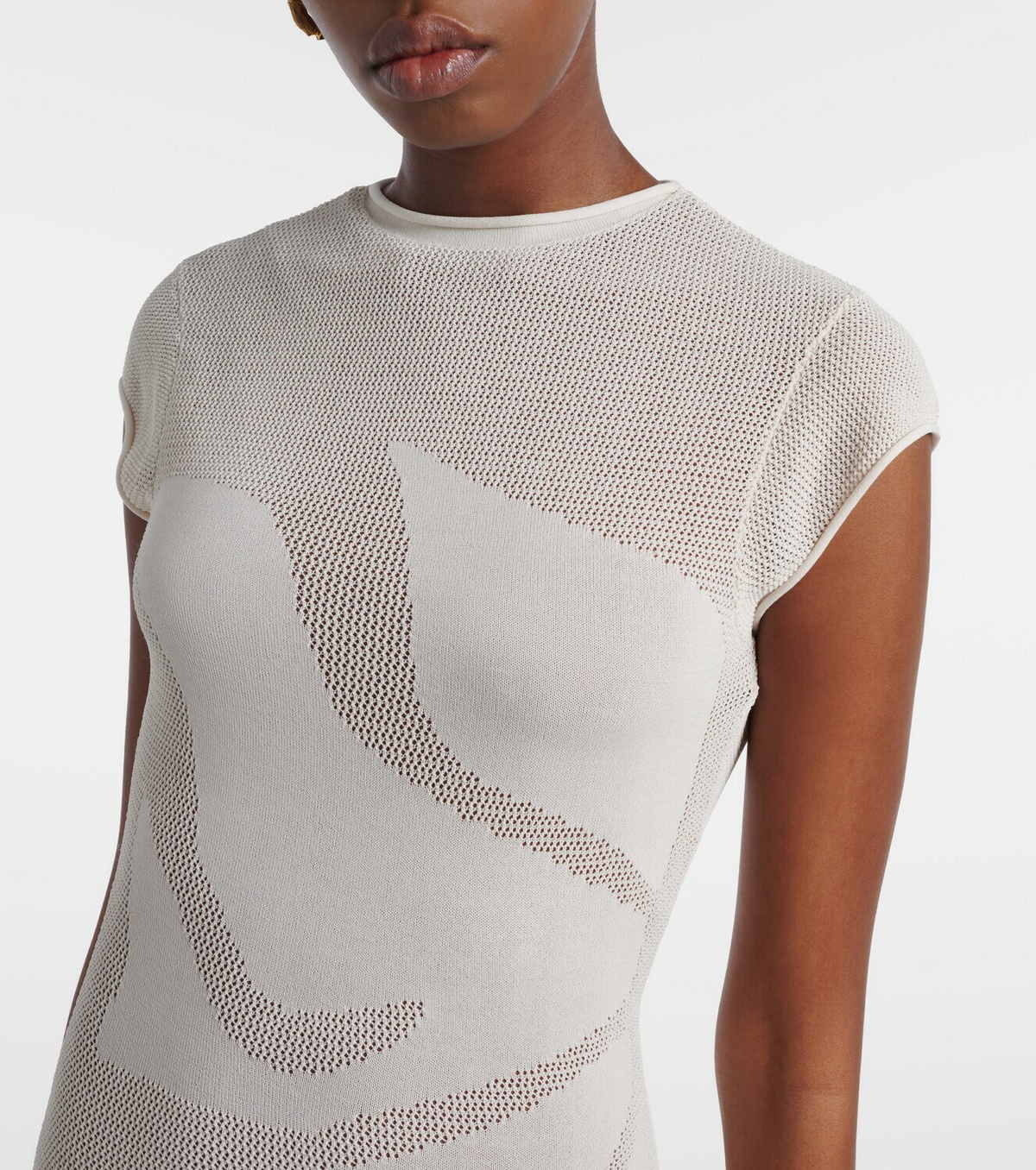 SIR Solange knitted semi-sheer maxi dress