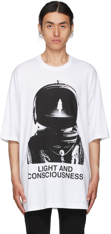 Photo: Undercover White 'Light & Consciousness' T-Shirt