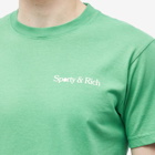 Sporty & Rich Men's LA Racquet Club T-Shirt in Verde/White