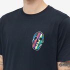 Paul Smith Men's Stripe Skull T-Shirt in Blue