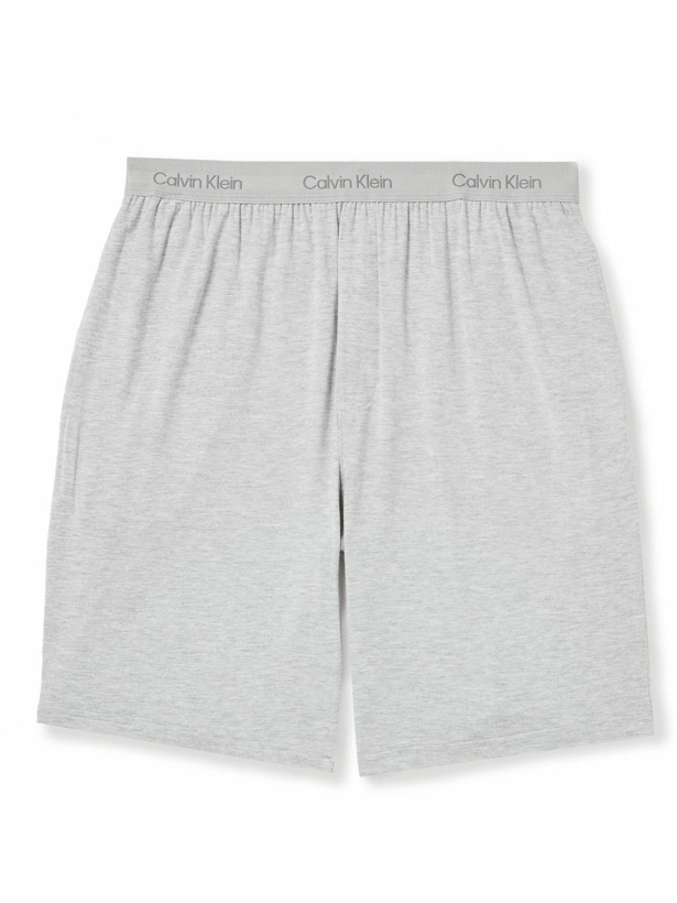 Photo: Calvin Klein Underwear - Wide-Leg Stretch-Modal Jersey Pyjama Shorts - Gray