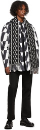 Valentino Reversible Black & White Optical Print Shirt Jacket