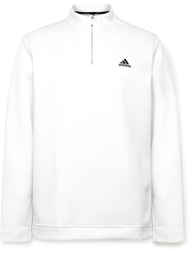 Photo: adidas Golf - Primegreen-Jacquard Half-Zip Golf Top - White