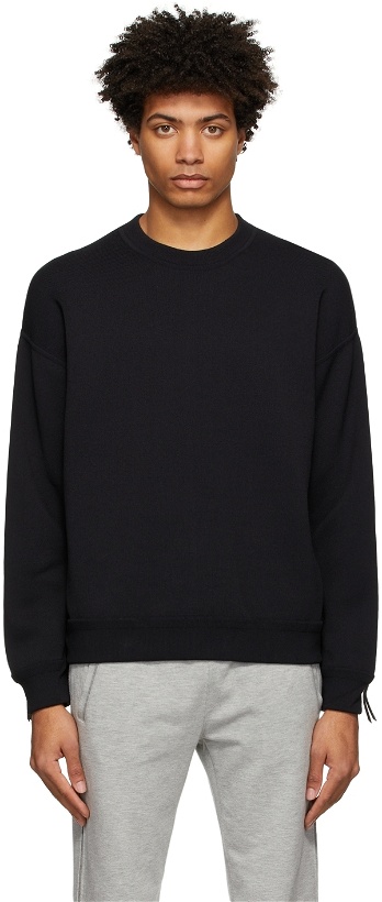 Photo: 3.1 Phillip Lim Black Zip Sleeve Sweater