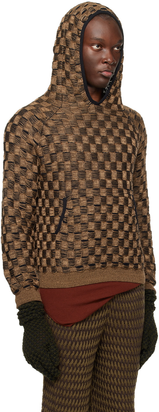 Isa Boulder SSENSE Exclusive Brown & Black Hoodie