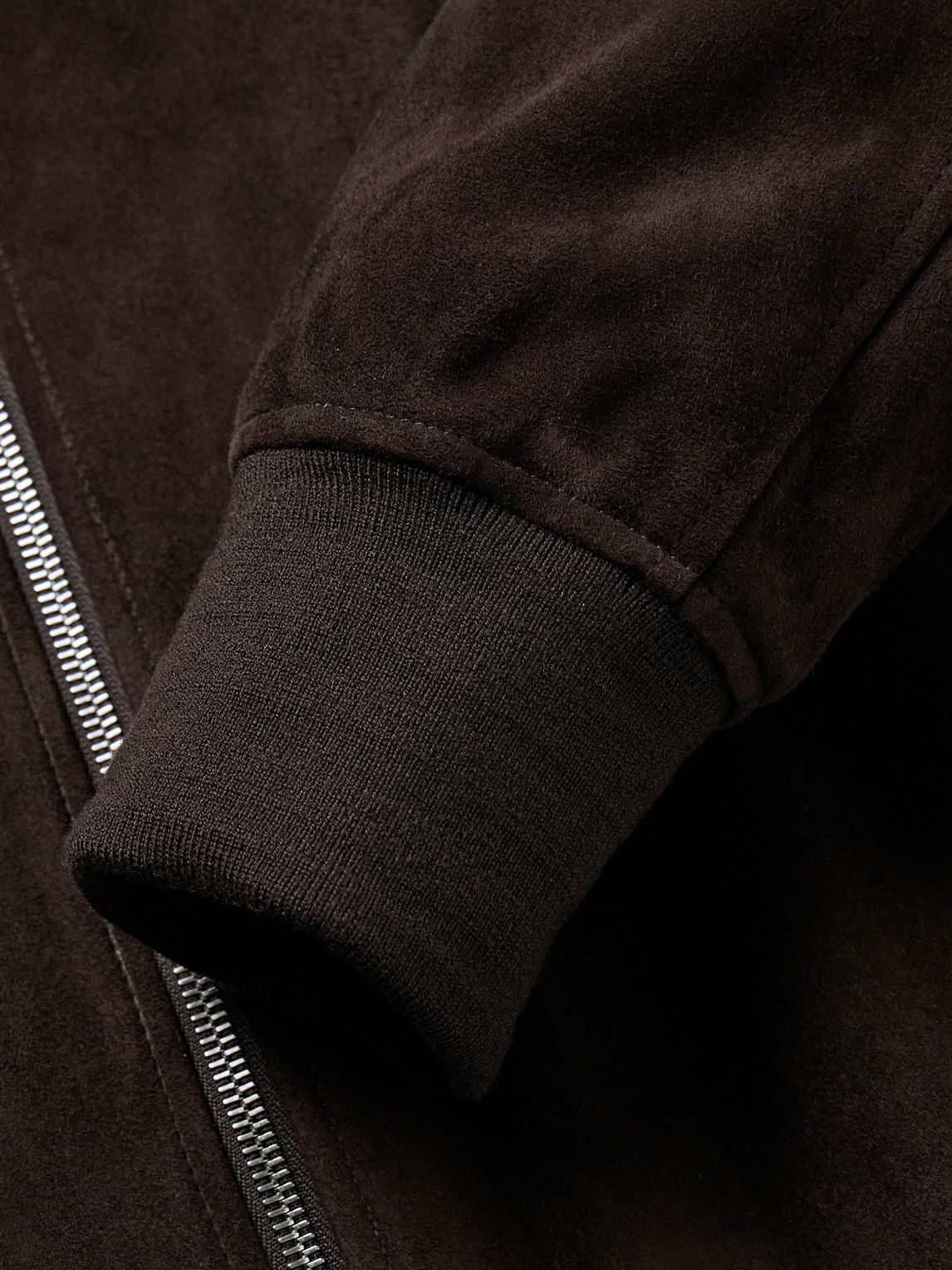 Paul Smith - Suede Bomber Jacket - Brown