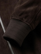 Paul Smith - Suede Bomber Jacket - Brown
