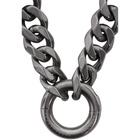 Random Identities Gunmetal New P.A. Chain Necklace