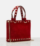 Valentino Garavani Rockstud Mini suede tote bag