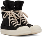 Rick Owens Drkshdw Black Foil Slash Sneakers