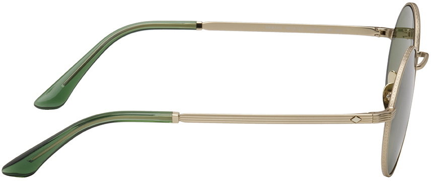 Giorgio Armani Gold Round Sunglasses