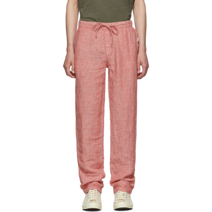 Photo: Onia Red Linen Carter Trousers
