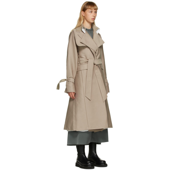 Peter Do Beige Oversized Trench Coat Peter Do