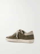 Golden Goose - Super-Star Private EDT Distressed Suede Sneakers - Green