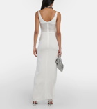Christopher Esber Fusion ruched jersey maxi dress