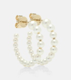 Sophie Bille Brahe - Marco 14kt gold and pearl hoop earrings