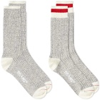 Beams Plus Men's Rag Sock in Grey