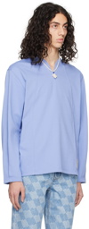 ADER error Blue Patch Long Sleeve T-Shirt