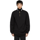 Vetements Black God Save Us Zip-Up Pullover