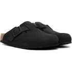 Birkenstock Black Regular Boston Wire Buckle Slip-on Loafers