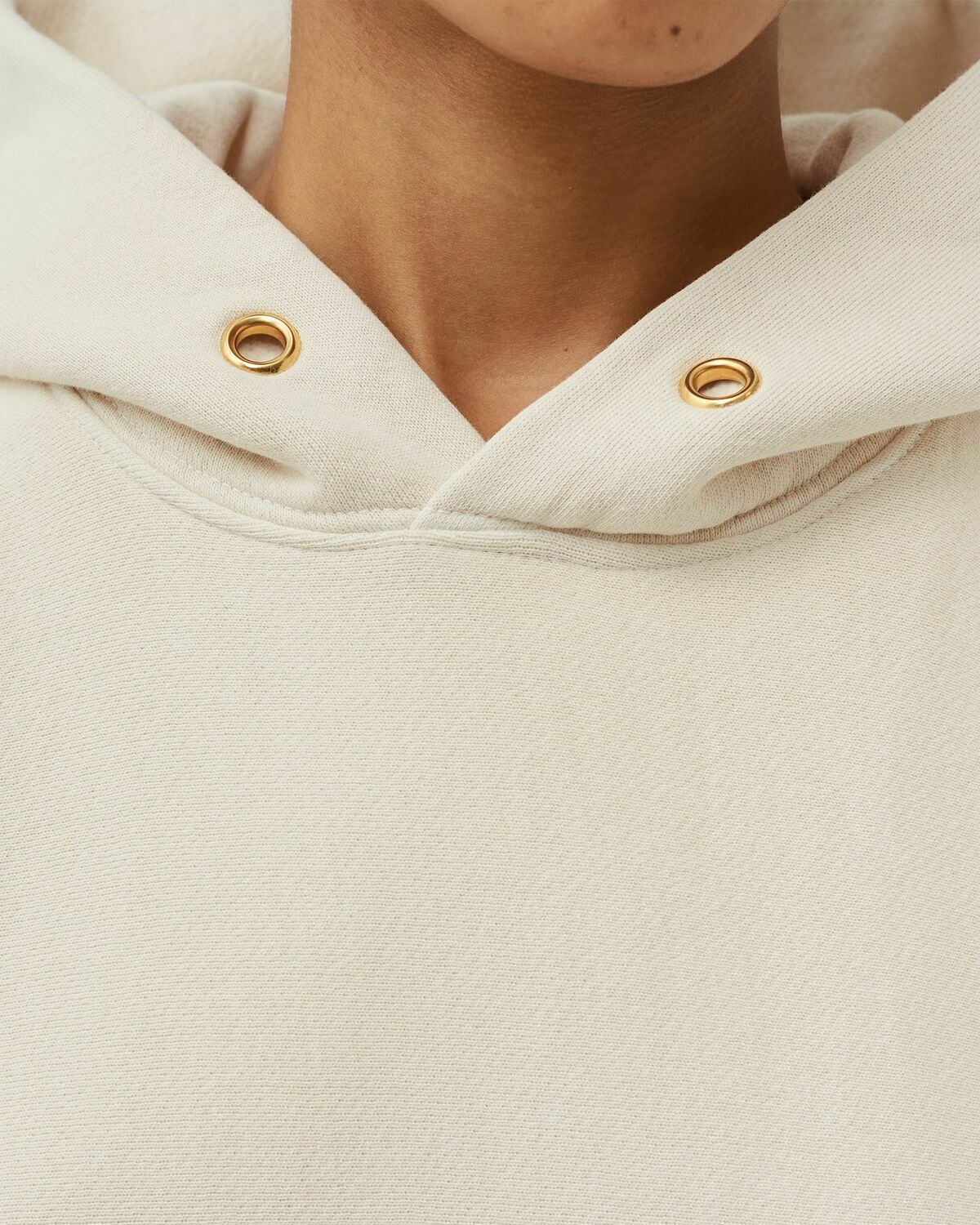 Les Tien Crop Hoodie White Hoodies