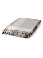 Johnstons of Elgin - Fringed Checked Cashmere Throw