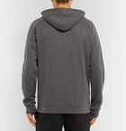 Hugo Boss - Logo-Embroidered Mélange Cotton-Blend Jersey Zip-Up Hoodie - Men - Charcoal