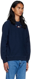 Noah Navy Embroidered Sweatshirt