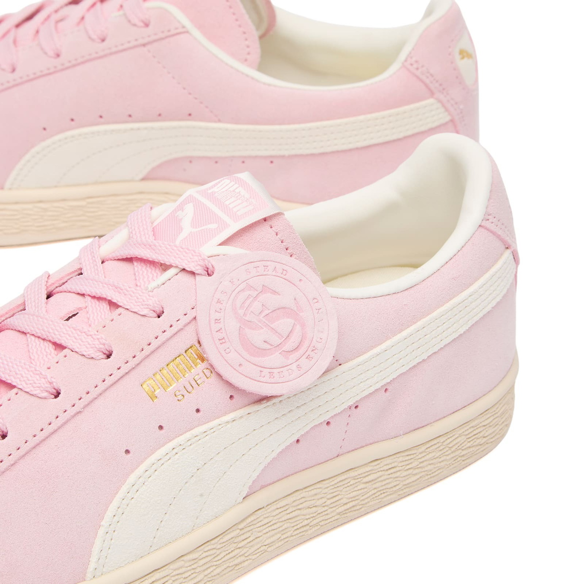 Puma Men's Suede Charles F. Stead Sneaker in Rosy Outlook/Frosted Ivory